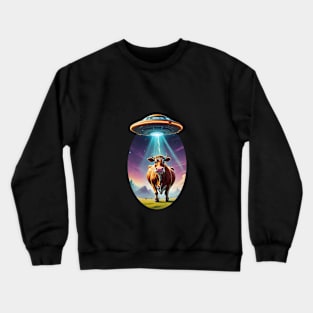 UFO Cow Abduction Crewneck Sweatshirt